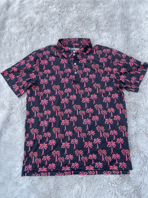 Chubbies Men's XL The Tropical Night Performance Polo Shirt