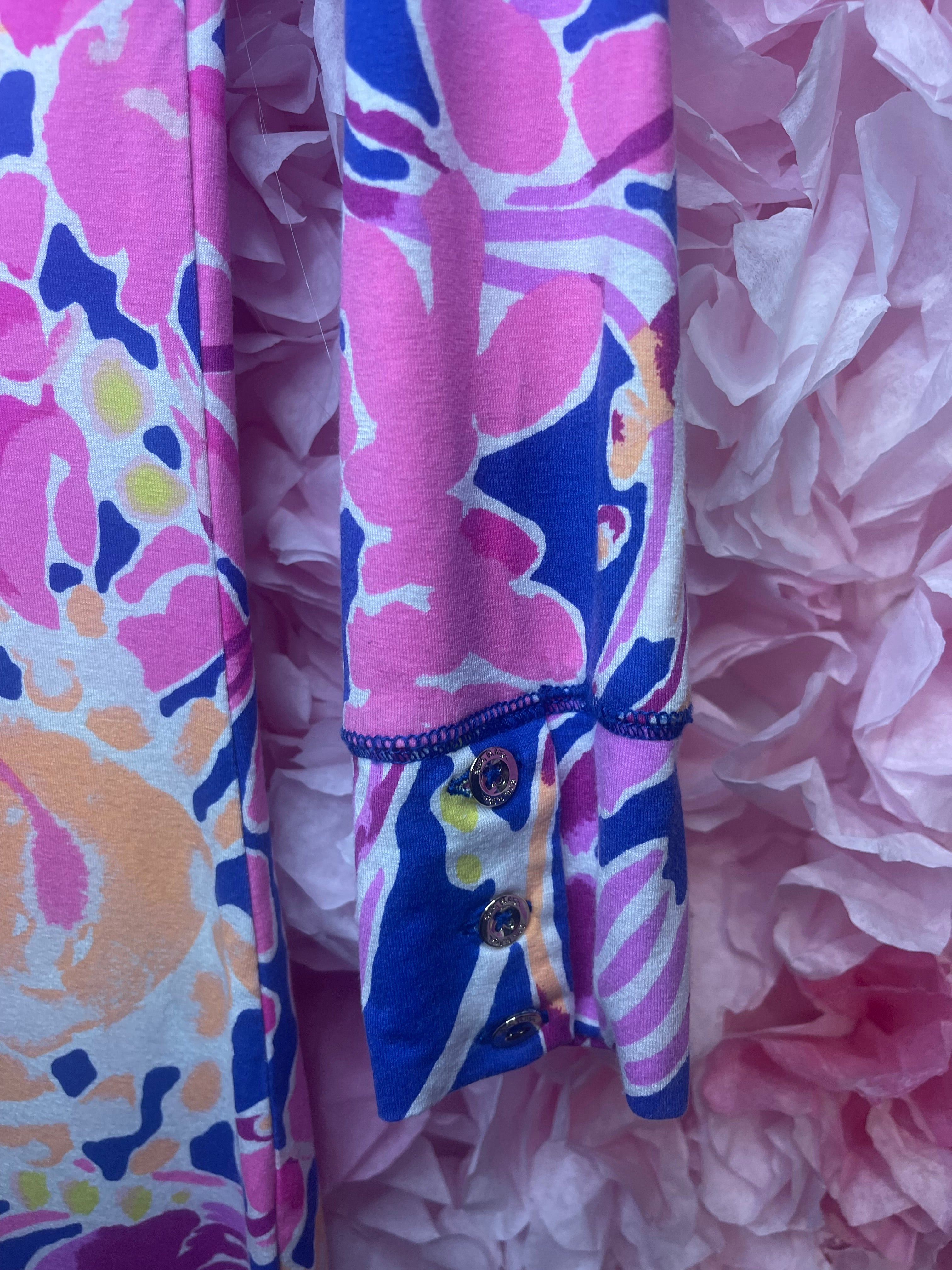 XXS Lilly Pulitzer Catch Release Bright Colorful Sophie Dress Women's