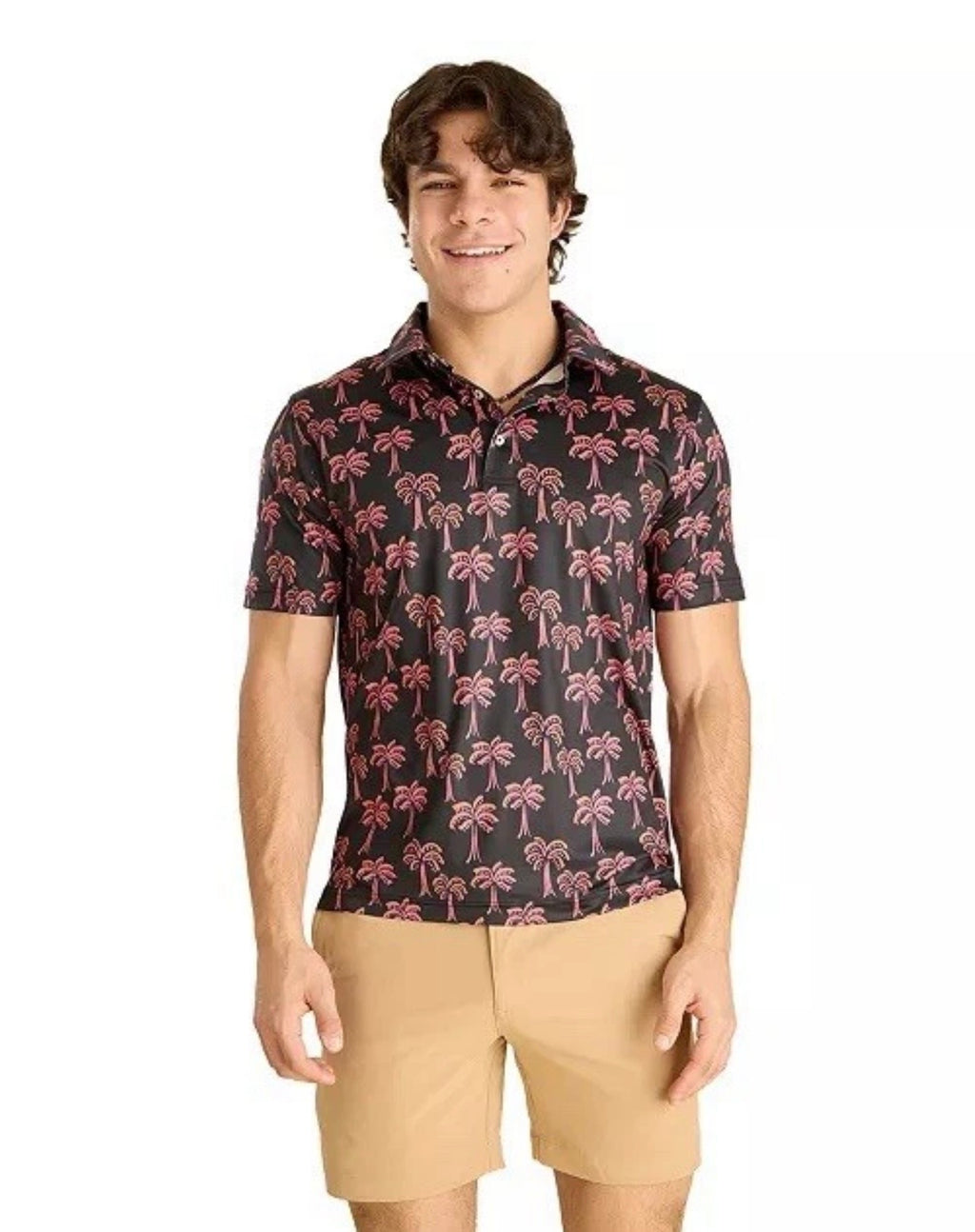 Chubbies Men's XL The Tropical Night Performance Polo Shirt