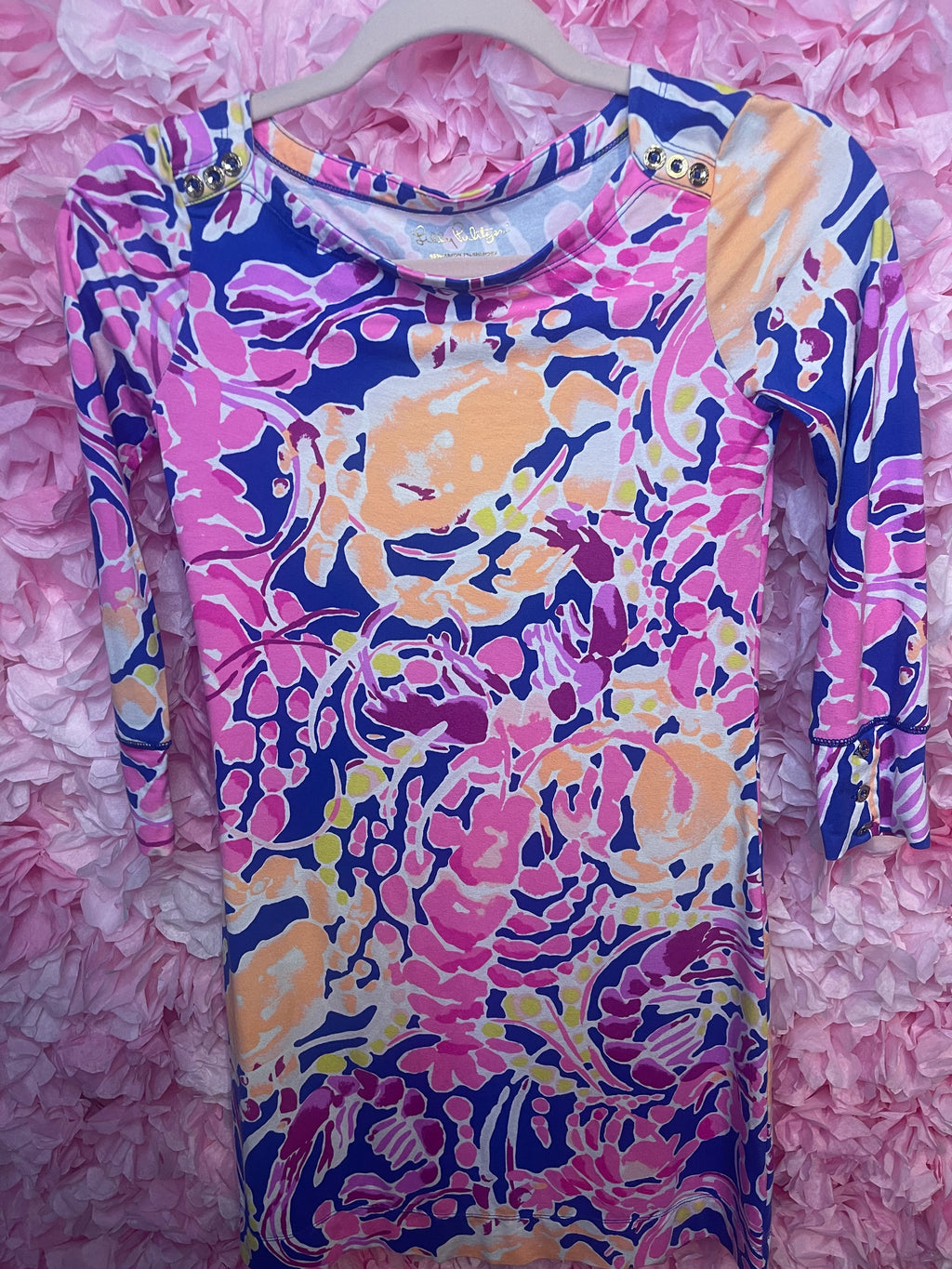 XXS Lilly Pulitzer Catch Release Bright Colorful Sophie Dress Women's