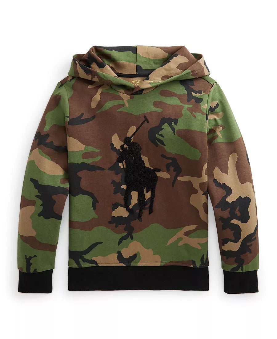 Polo Ralph Lauren Boys 2/2t Camo Big Pony Ponte Hoodie